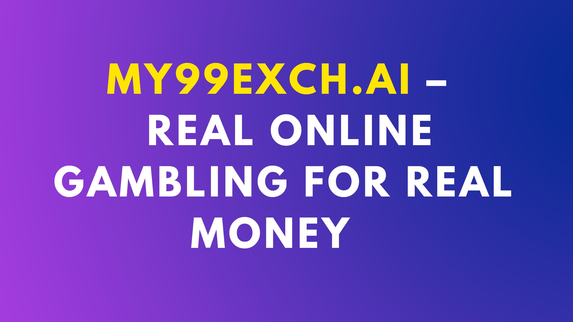 real online gambling for real money