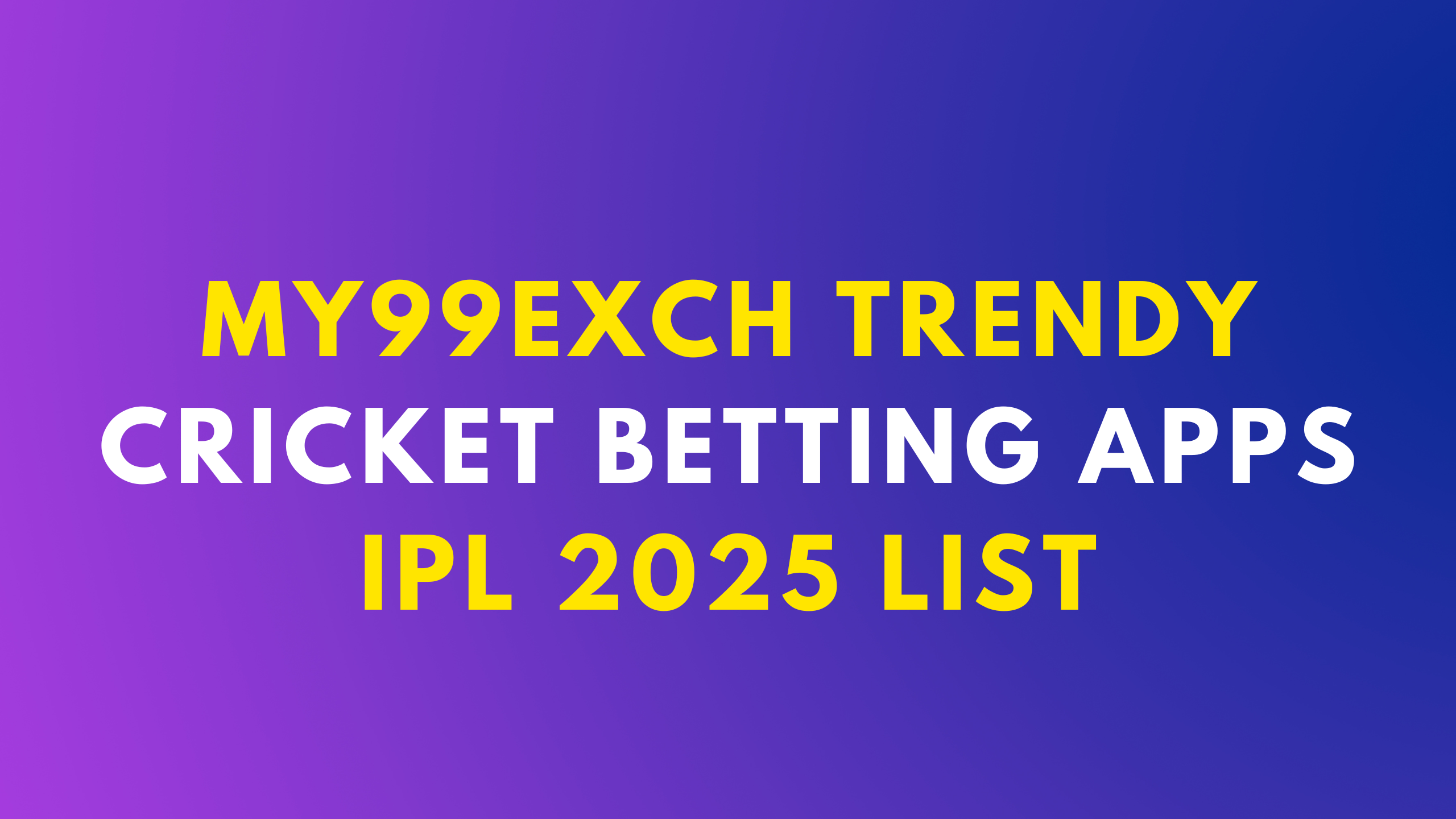 Cricket Betting Apps