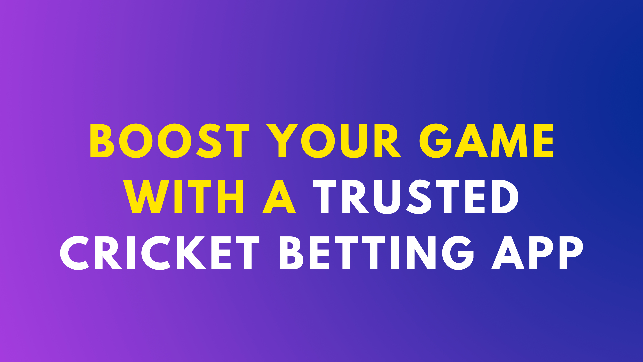 trusted cricket betting
