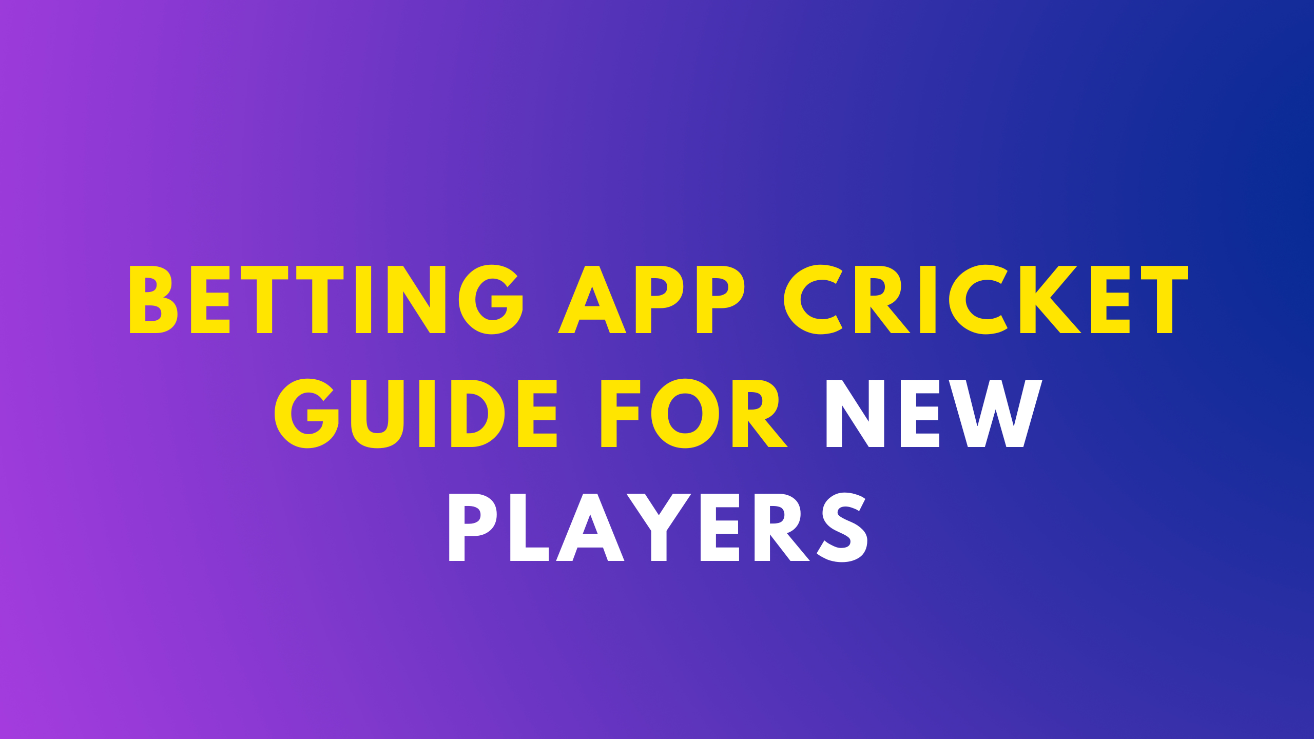 Betting App Cricket