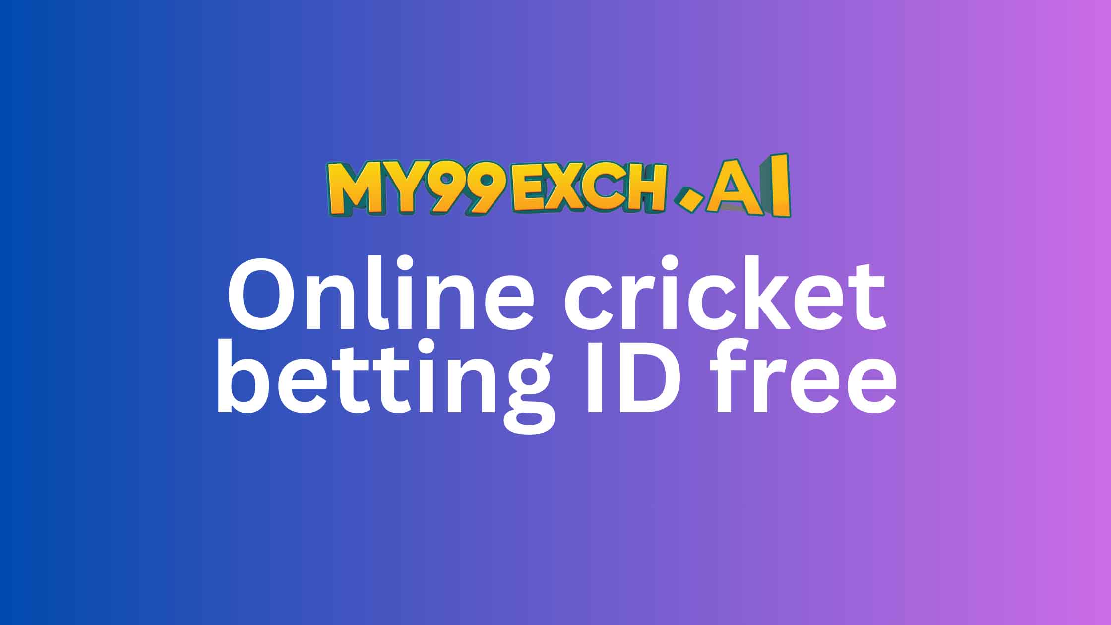 Online cricket betting ID free