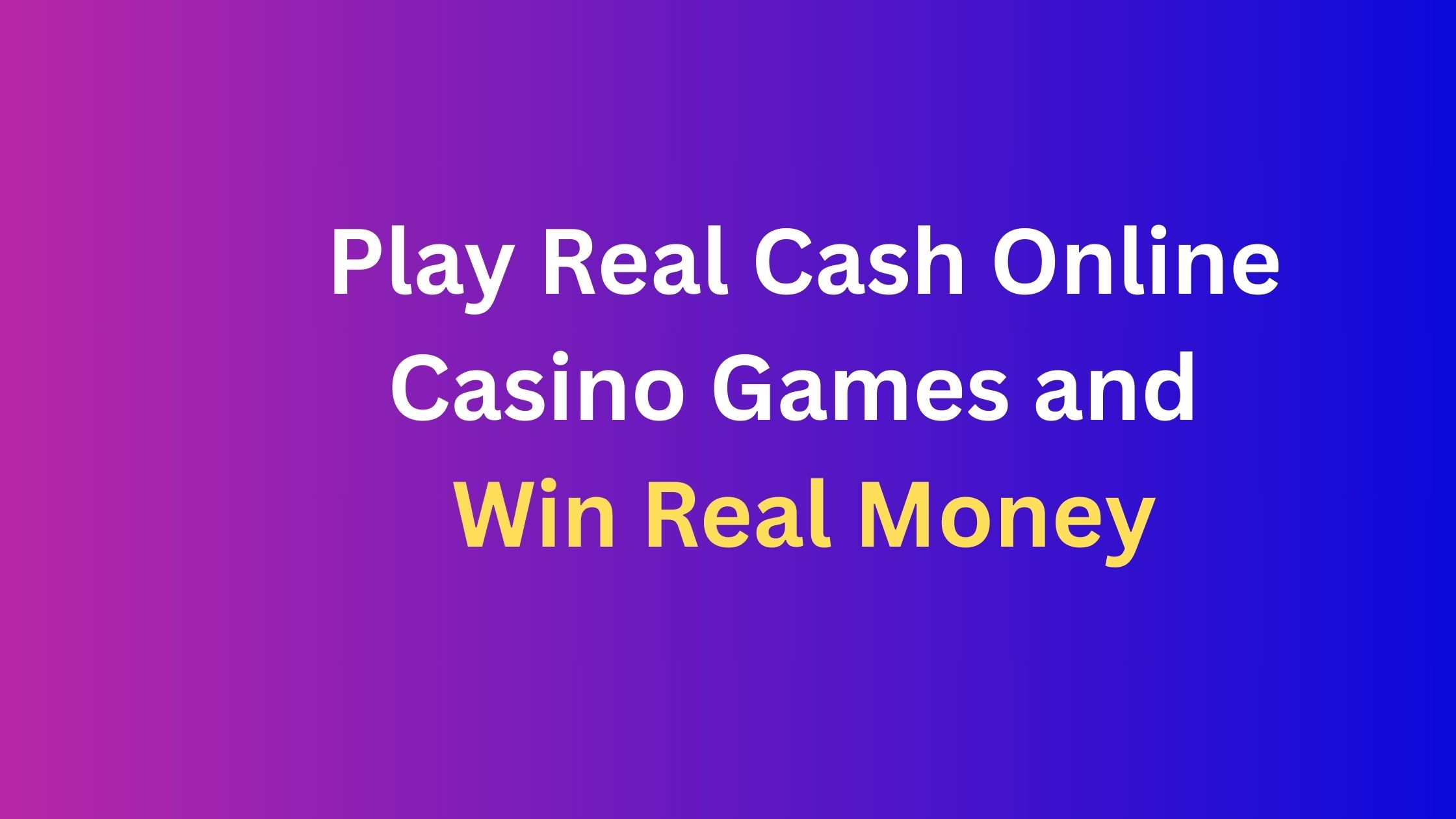 slots casino real money