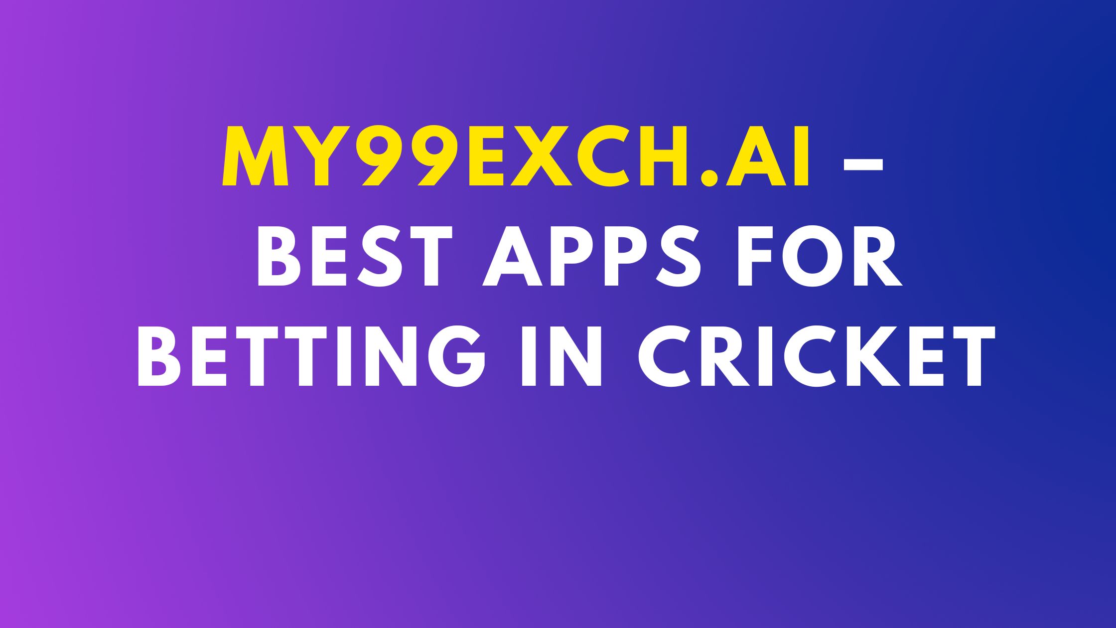 best app for betting in cricket