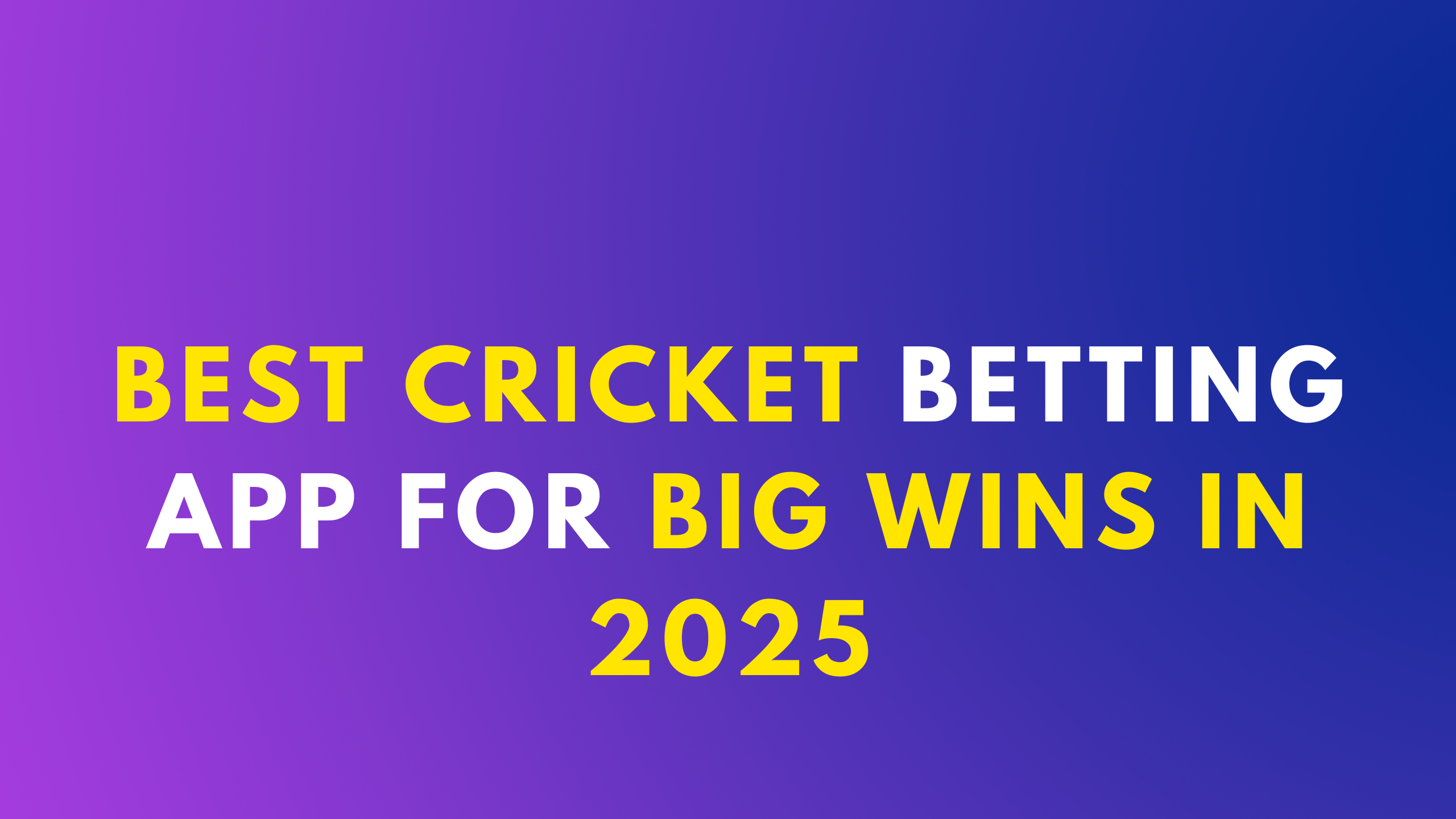 Cricket Betting App