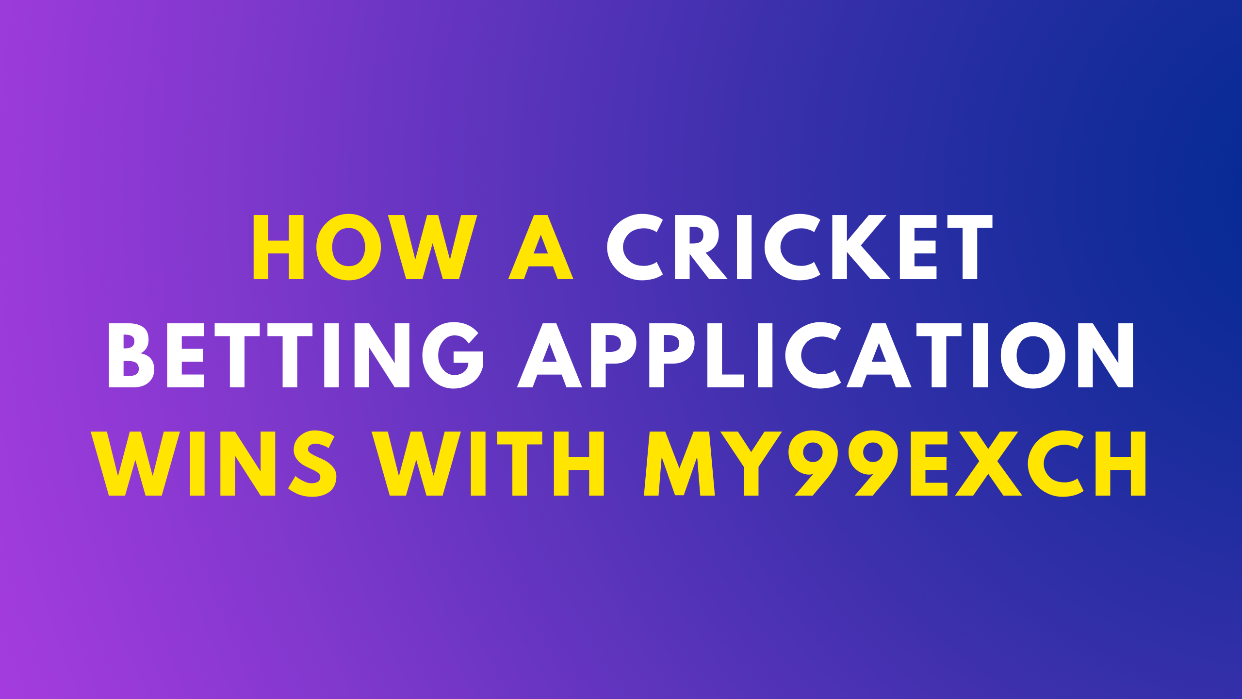 Cricket Betting Application