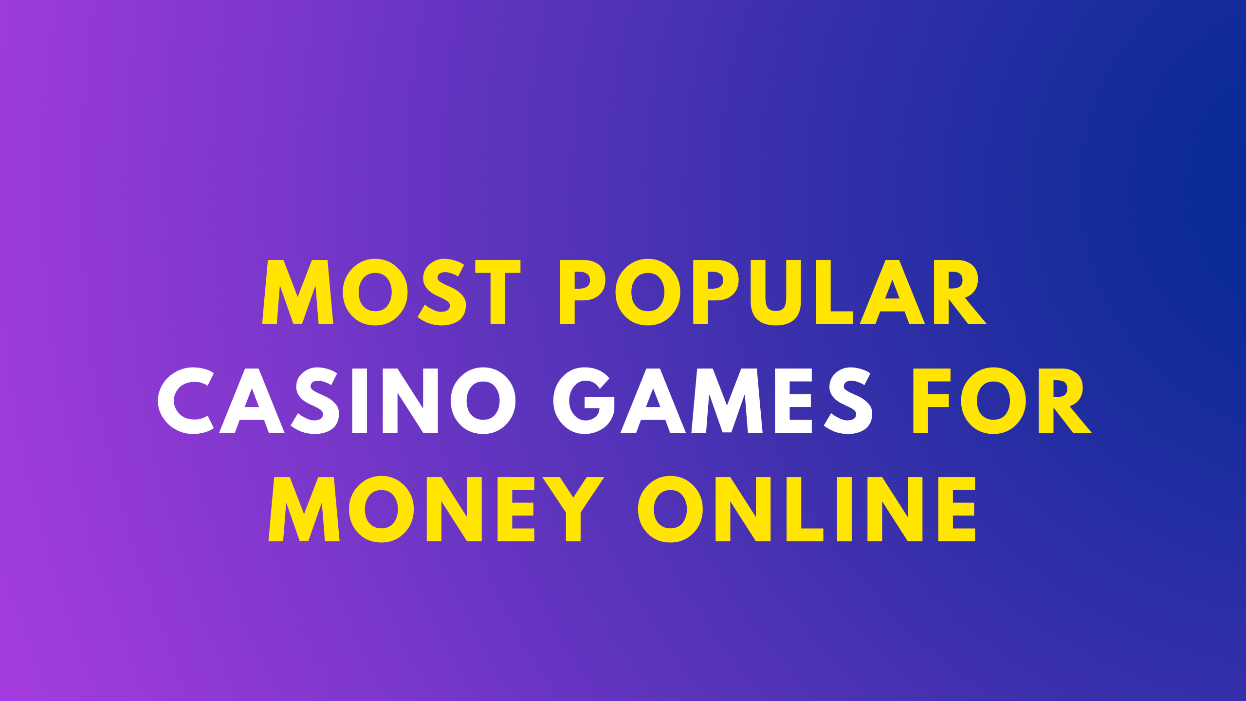 casino games for money