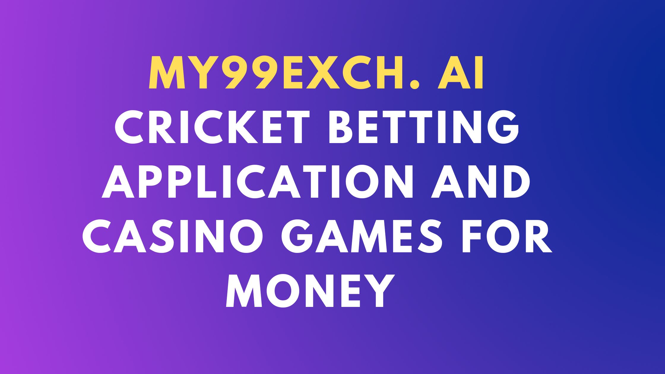cricket betting application