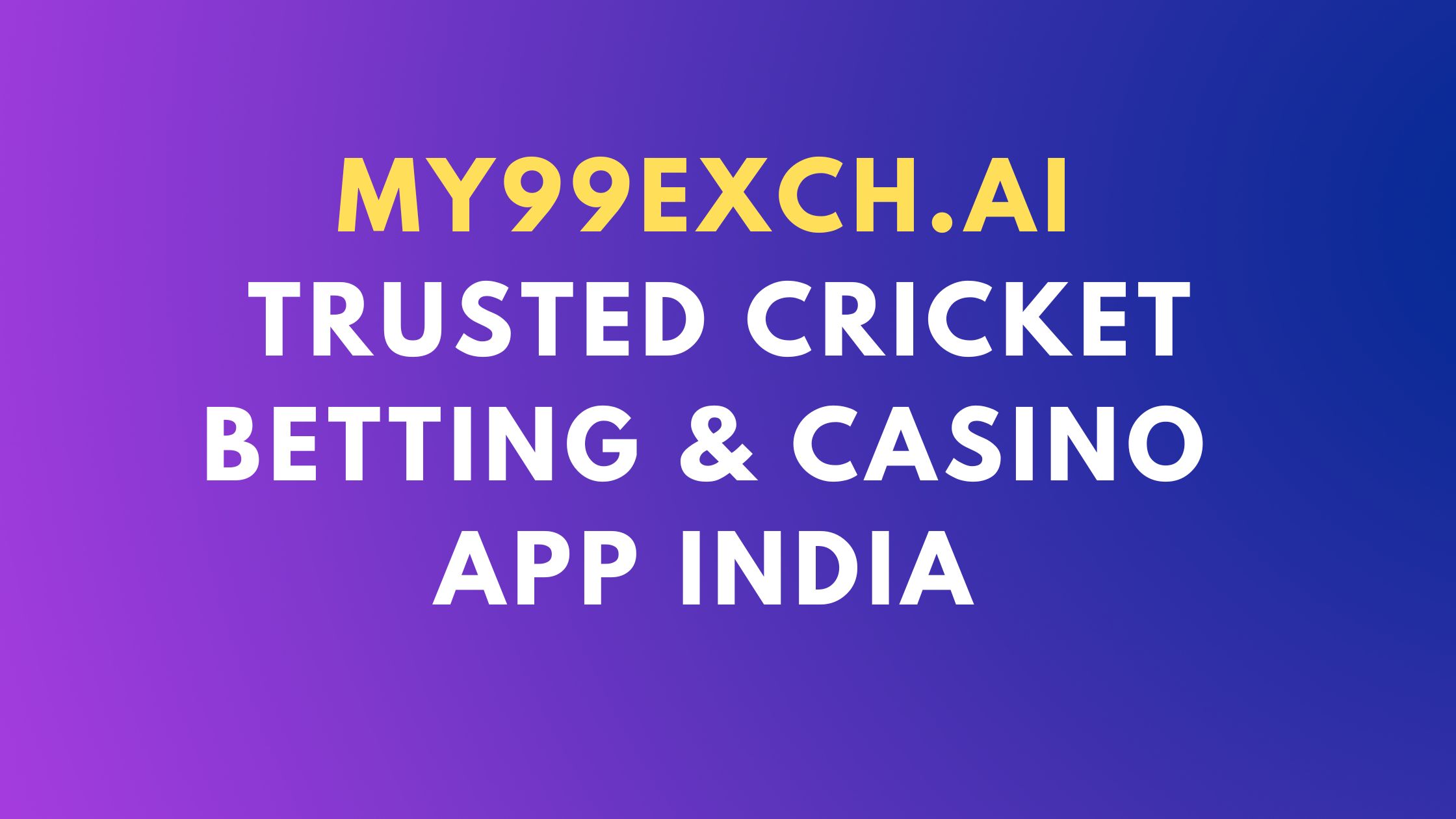 trusted cricket betting app