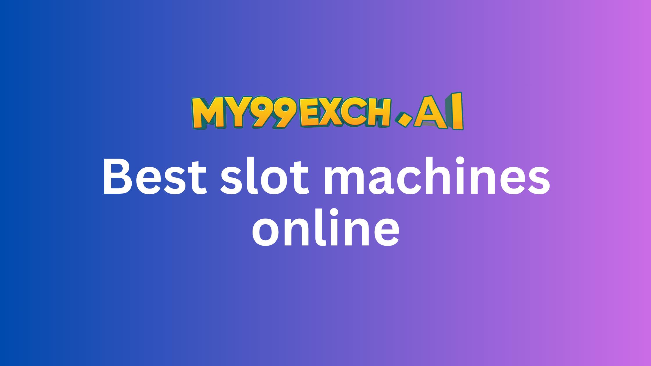 Best slot machines online