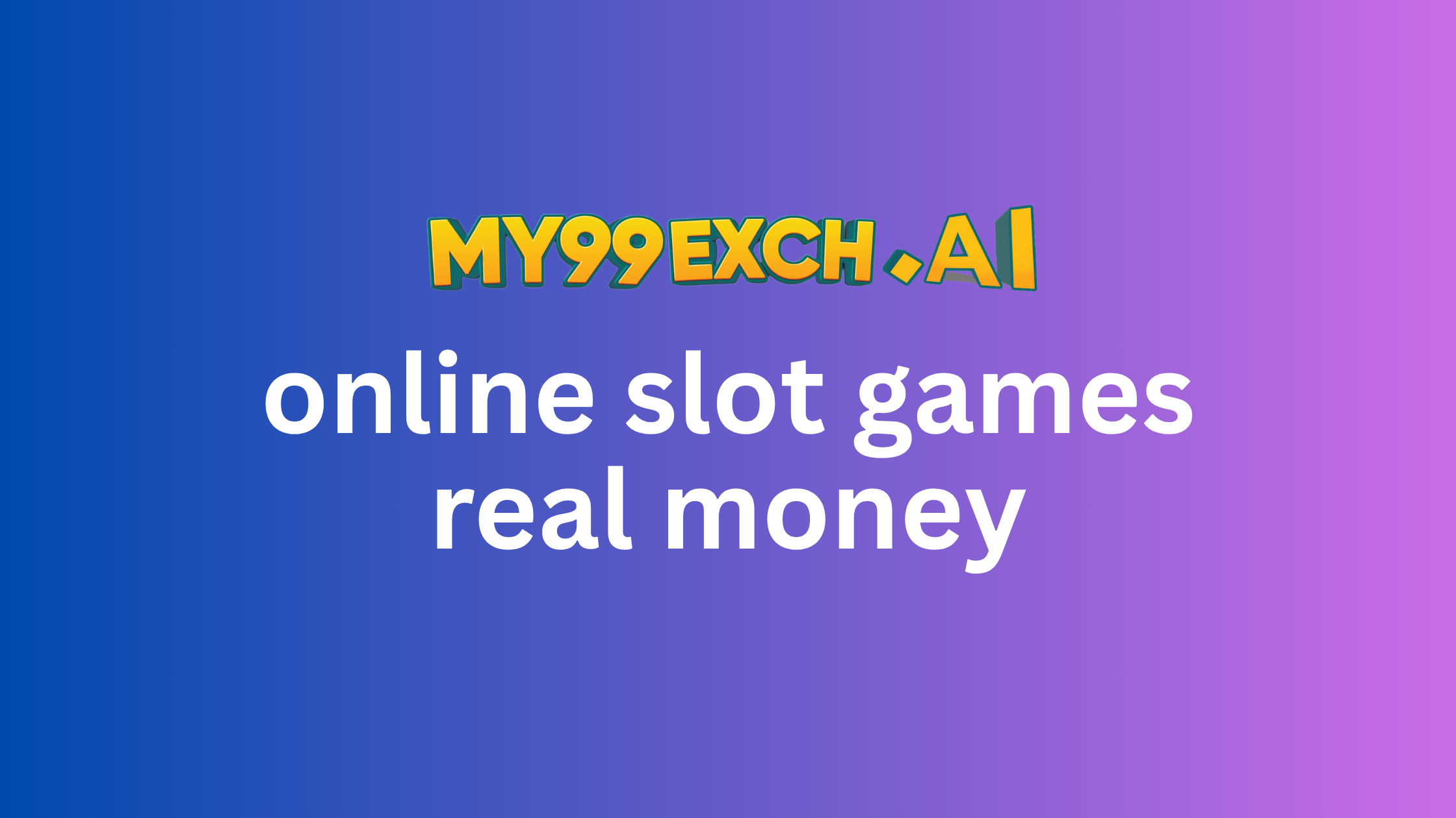 Online slots games real money