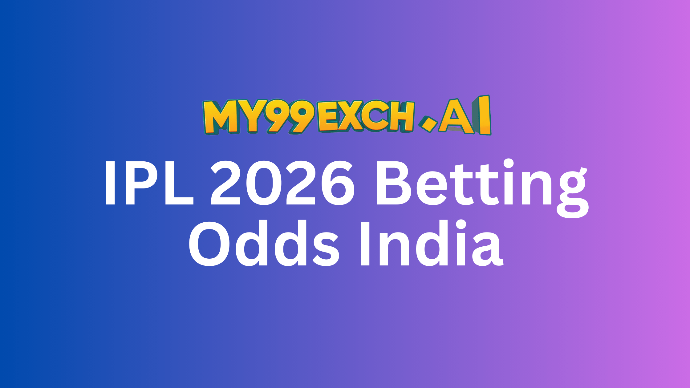IPL 2026 betting odds India