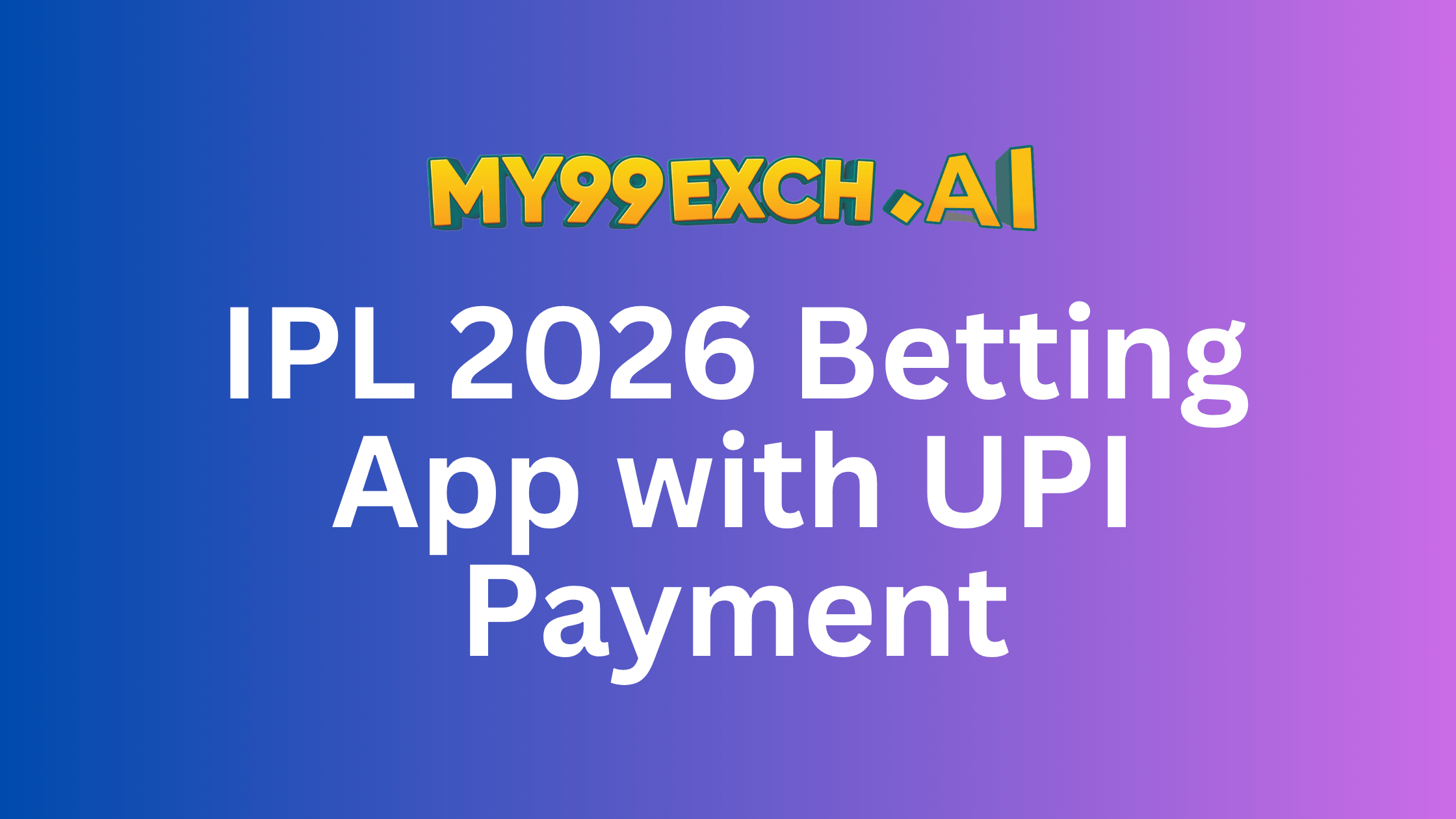 IPL 2026 betting app with UPI payment